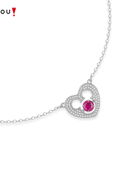 AJIDOU阿吉豆项链女款米奇米妮爱神派对系列锁骨链短颈链