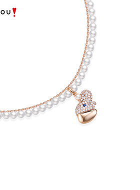 AJIDOU阿吉豆项链女猫与大象系列