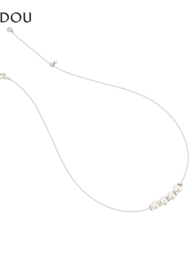 AJIDOU阿吉豆项链女珍珠项链淡水珍珠时尚优雅温婉颈链锁骨链