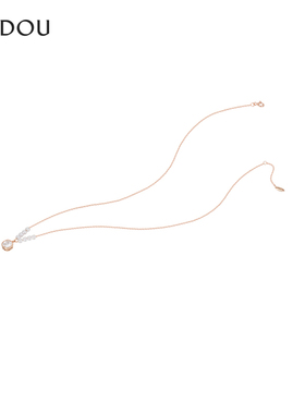 AJIDOU阿吉豆项链女925银优雅闪耀吊坠款专柜同款锁骨链颈链