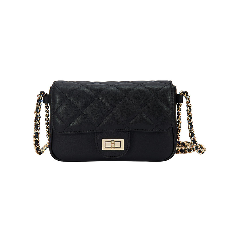 阿吉豆简约知性百搭迷你链条斜挎包 AJIDOU女士包袋