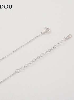 阿吉豆项链女925银锁骨链新年款