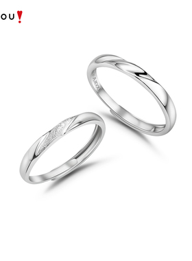 阿吉豆配饰925银小众设计感戒指