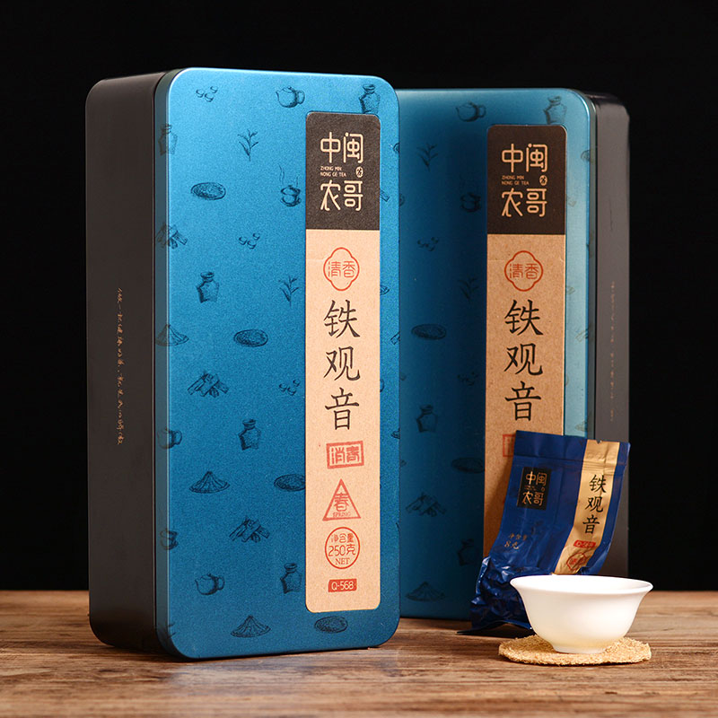 中闽农哥旗舰店特级正宗安溪铁观音茶叶清香型乌龙茶消青大味中闽农哥新茶0