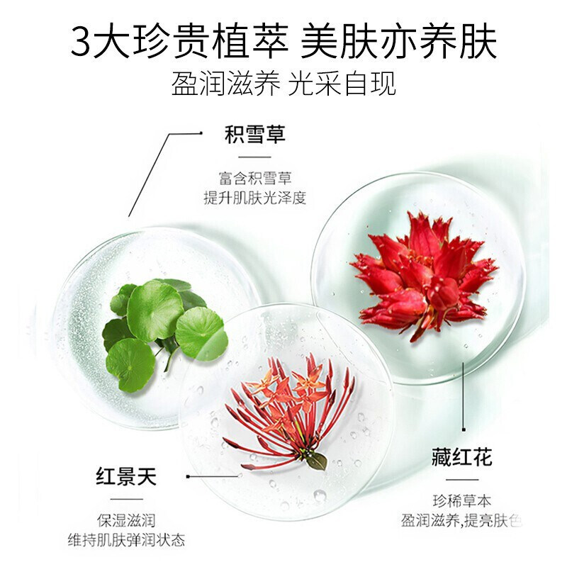 百雀羚cc霜遮瑕不脱妆气垫bb粉底液 百雀羚素美BB霜