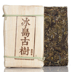 天地间黄片生茶 云南普洱茶 冰岛古树茶黄片砖茶 1公斤茶砖