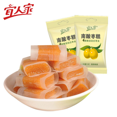 宜人家酸枣糕200g散装蜜饯南酸枣江西特产孕妇儿童酸甜休闲零食 - 图3