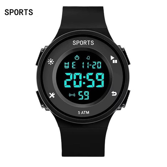 Waterproof luminous sports youth high school electronic watch