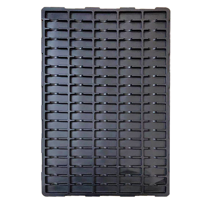 100格黑色PS防静电周转盘电子产品PCB电路板吸塑托盘有现货定制,淘宝优惠券,粉丝福利购,淘宝优惠卷