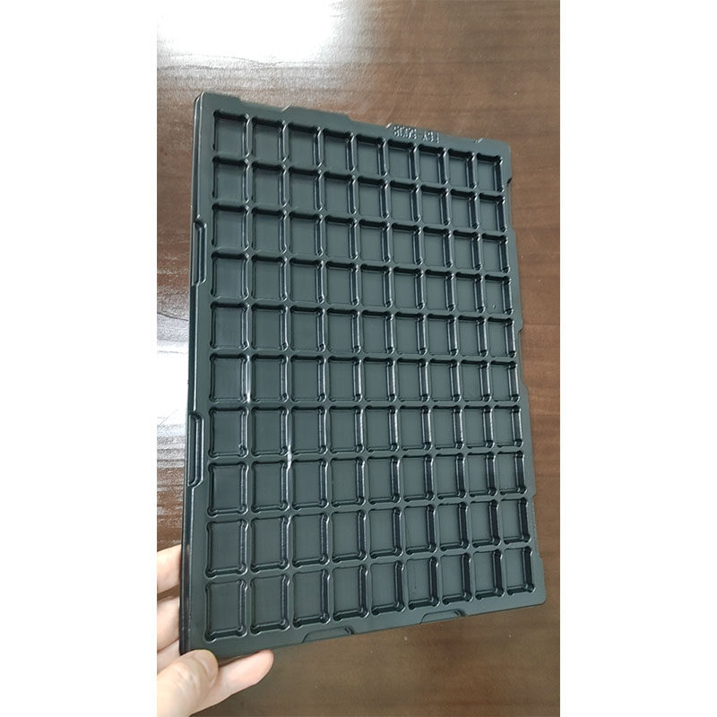 90格黑色吸塑托盘五金电子产品塑料包装盒定制防静电吸塑周转盒,淘宝优惠券,粉丝福利购,淘宝优惠卷