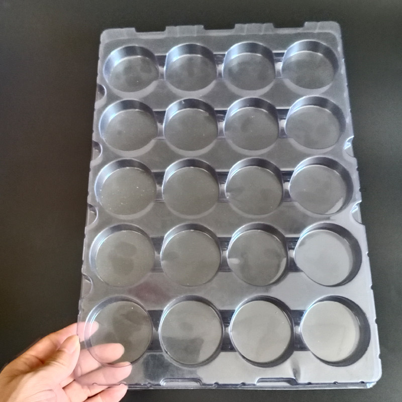 20格透明吸塑托盘现货PET周转托盘电子五金产品吸塑包装圆形托盘,淘宝优惠券,粉丝福利购,淘宝优惠卷