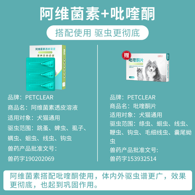 狗狗体外驱虫药猫体内外一体滴剂宠物猫咪体内泰迪幼猫比熊去跳蚤-图1