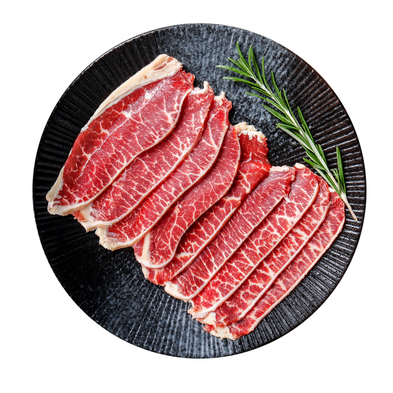 西捷原切牛肉片板腱涮烤片雪花肥牛牡蛎肉片生鲜烧烤火锅烤肉食材