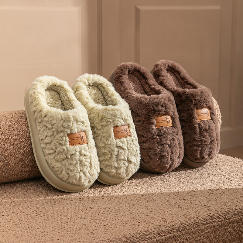 新款厚底棉拖鞋女2025冬季室内家居保暖防滑情侣地板加绒棉拖男士,淘宝优惠券,粉丝福利购,淘宝优惠卷