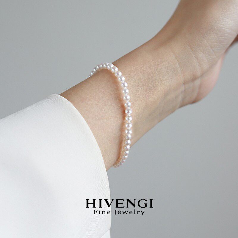 诸暨正圆天然极光淡水baby珍珠手链 媲美akoya小米珠弹力手绳3mm,淘宝优惠券,粉丝福利购,淘宝优惠卷