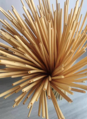 小麦秆手工编织传统麦秆画diy纯手工粘贴制作材料环保圆筒状长杆