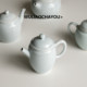 ເບື່ອຊາຫມູ່ເພື່ອນ Shadow Celadon Ningxiang ຫມໍ້ Ceramic Teapot ດຽວ Kung Fu ຊາຈີນຊຸດຊາໃນຄົວເຮືອນຊາຂະຫນາດນ້ອຍ