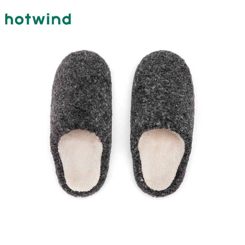 热风男鞋2025年冬季新款男士时尚家居鞋舒适保暖棉鞋居家包头拖鞋,淘宝优惠券,粉丝福利购,淘宝优惠卷