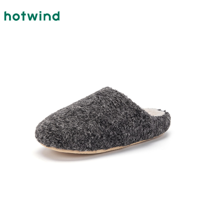 热风男鞋2025年冬季新款男士时尚家居鞋舒适保暖棉鞋居家包头拖鞋,淘宝优惠券,粉丝福利购,淘宝优惠卷
