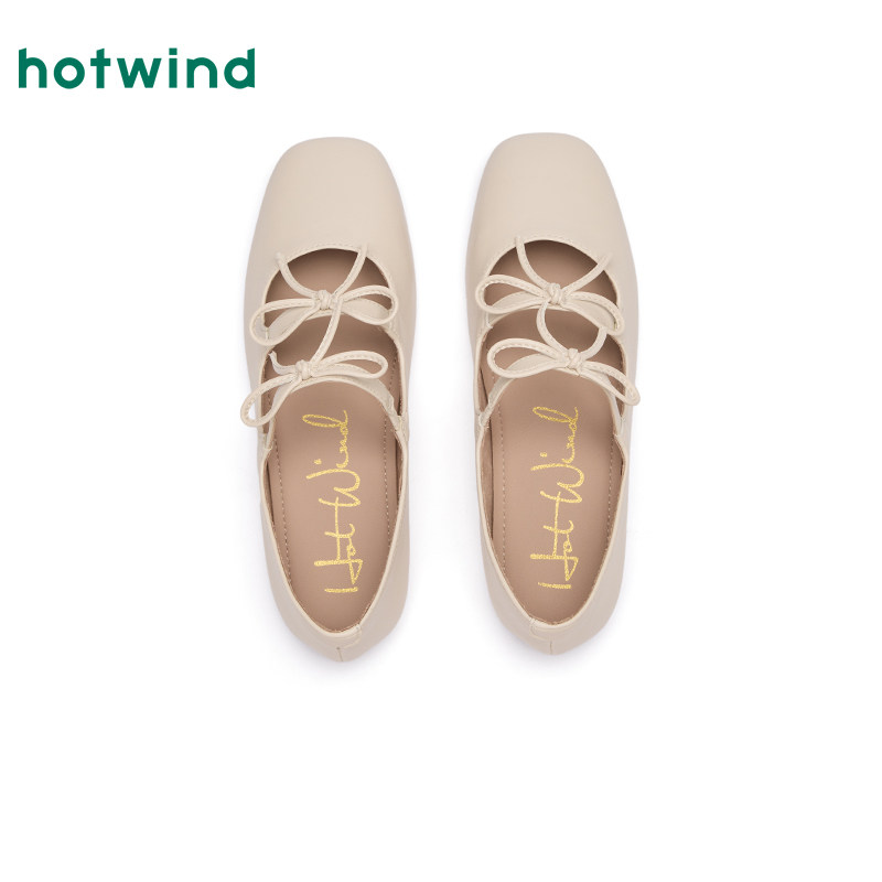 热风平底浅口单鞋女款2025年春季新款纯色时尚法式小皮鞋通勤百搭,淘宝优惠券,粉丝福利购,淘宝优惠卷