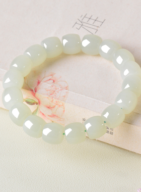 凤飞凰天然和田玉转运珠手串女款