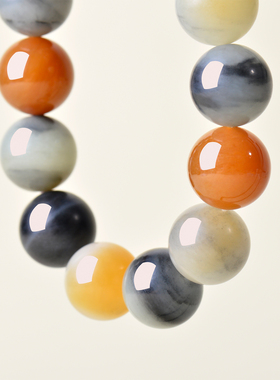 凤飞凰和田玉楼兰三色转运手链