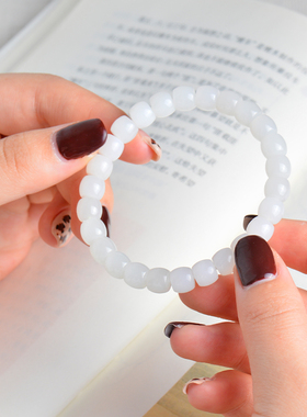 凤飞凰和田羊脂白玉转运手链