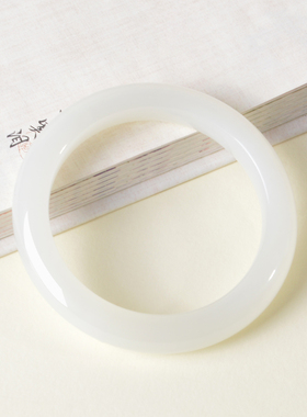 凤飞凰和田玉羊脂白玉收藏级手镯