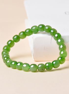 凤飞凰和田碧玉转运佛珠手串
