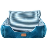 Зима в гнезде собаки держит теплую гнездо собаку, маленькая собака, плюша