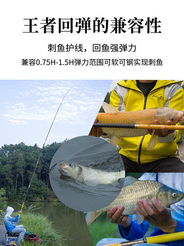 名伦金麒麟鱼竿超轻旗舰正品碳素28调1H台钓竿手竿轻硬野钓钓鱼竿 - 图3