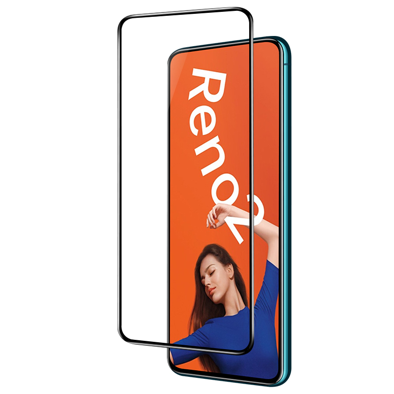 适用oppoReno2钢化膜oppoReno2Z全屏覆盖手机膜oppoACE2护眼抗蓝光reno2高清reno2z全包防摔oppo贴膜ACE2黑边 - 图0