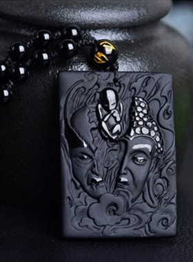 一念之间天然黑曜石吊坠送证书