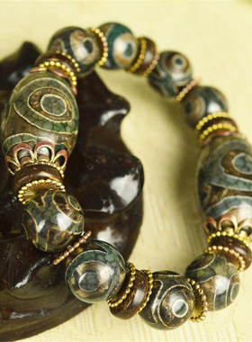 玛瑙天眼手串送证书