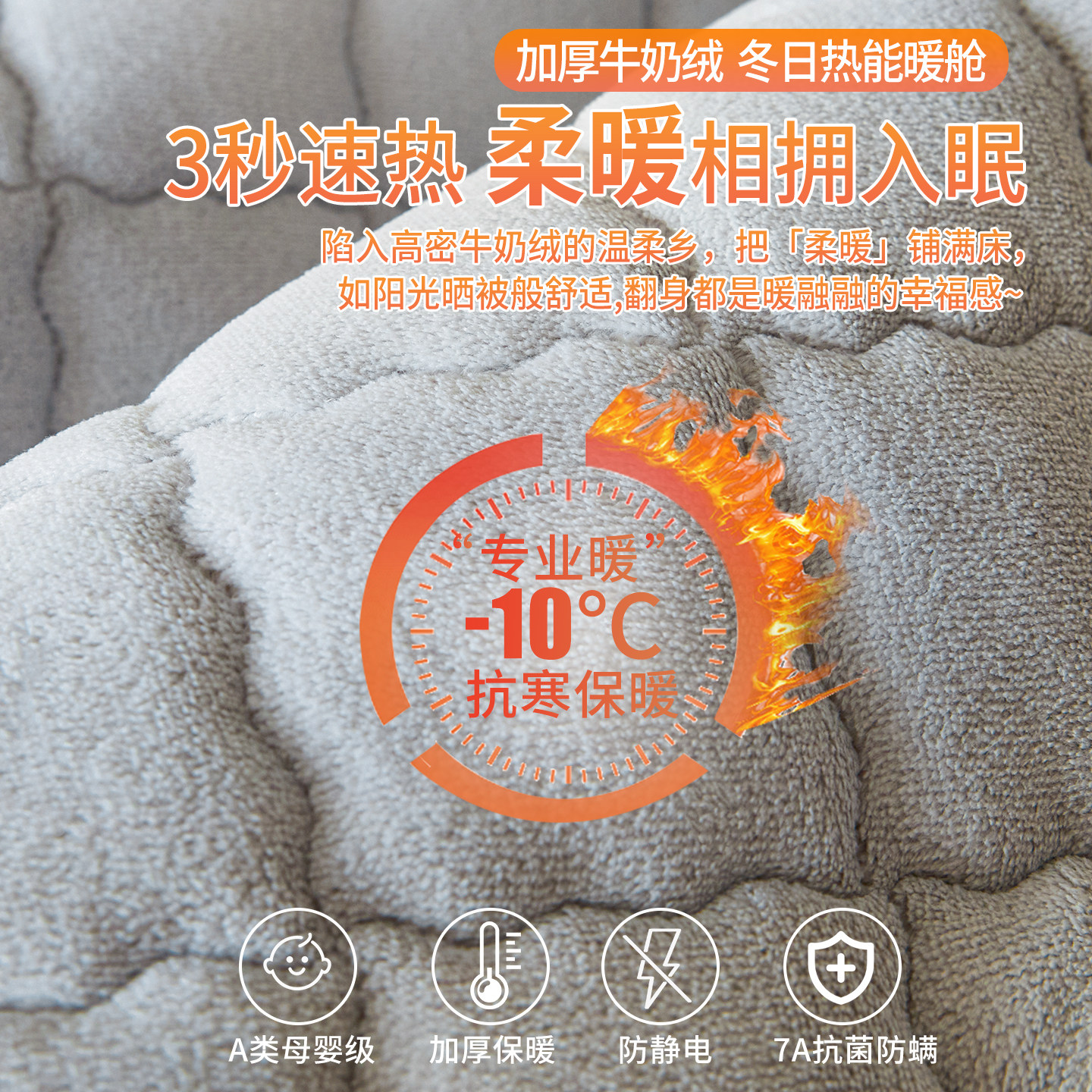 牛奶绒床笠冬季加绒加厚夹棉珊瑚绒毛绒床罩床垫保护罩床套罩全包,淘宝优惠券,粉丝福利购,淘宝优惠卷