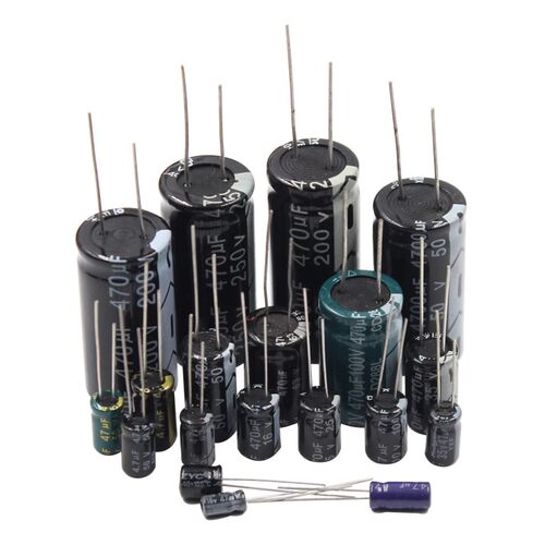 直插铝电解电容器元件16V/25/35/50V/10uF47/100/220uf470/2200uF - 图0