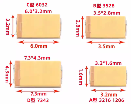 钽电容器A/B/C/D型贴片胆25/16/10/50V 1uf 106 22uf10uf 4.7 226 - 图0