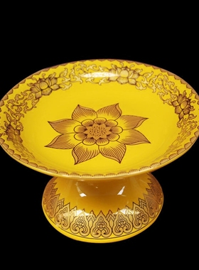 桌面花瓶净水杯佛堂摆件供果盘