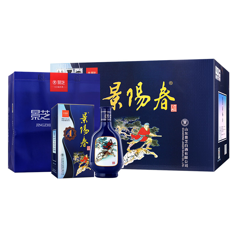 景芝景阳春52度500ml*6整箱装浓香型白酒送礼自饮礼盒装正品包邮 - 图3