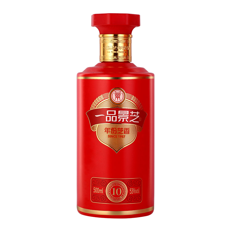 景芝一品景芝 芝香10红 芝麻香型53度白酒 500ml单瓶高端送礼推荐