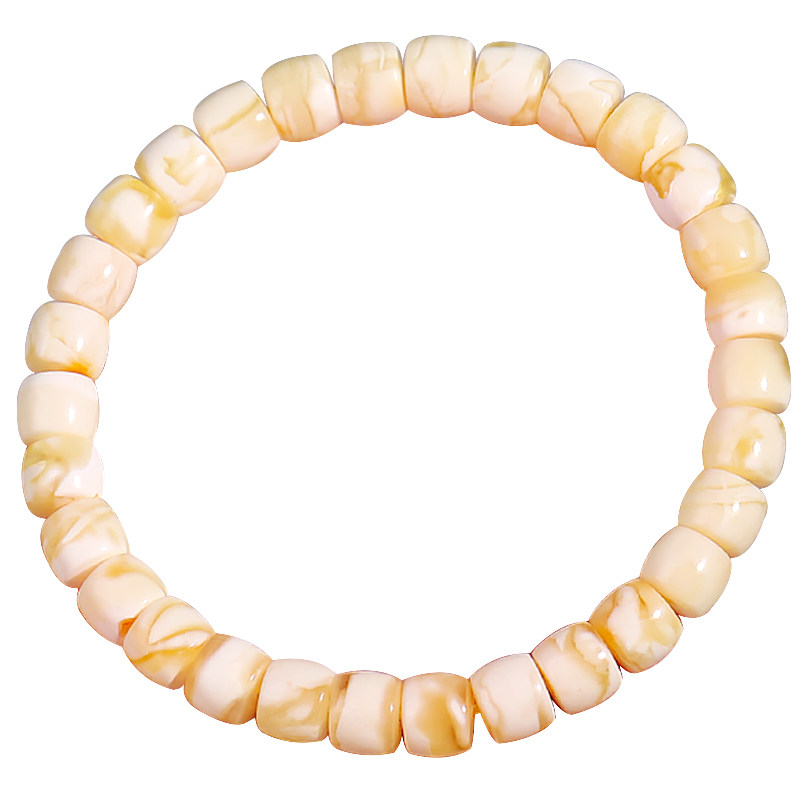 精工蜜蜡俄料满蜜白花直切手串手链 潮世代其他DIY饰品配件