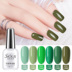 2019 mới bơ xanh móng tay cao su màu xanh lá cây móng tay màu xanh lá cây keo dầu trái cây phổ biến màu móng tay màu xanh lá cây matcha xanh - Sơn móng tay / Móng tay và móng chân bảng màu sơn móng tay Sơn móng tay / Móng tay và móng chân