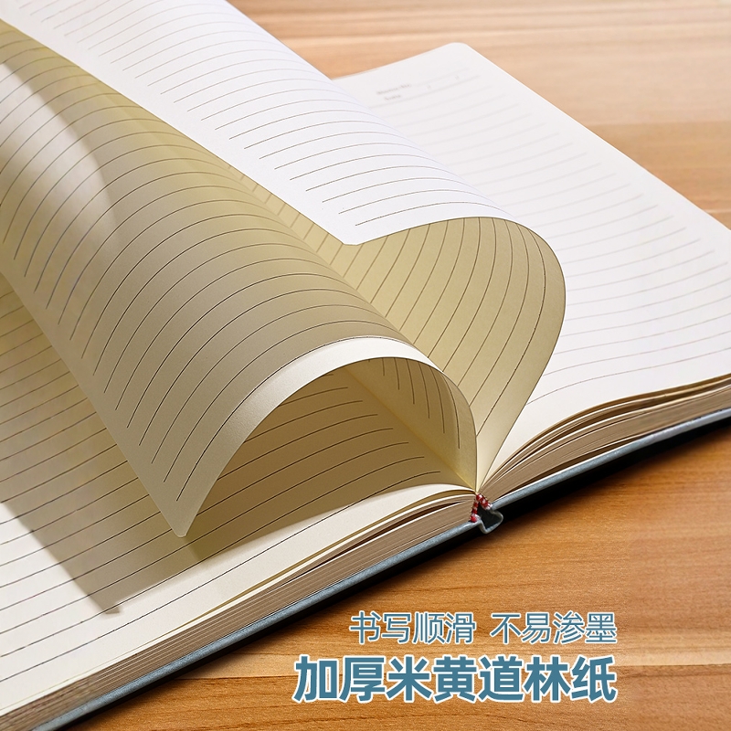 a5笔记本本子精致高颜值商务硬皮面工作会议记录记事本复古简约日记本大学生考研摘抄记事本办公清仓特价批发 - 图2