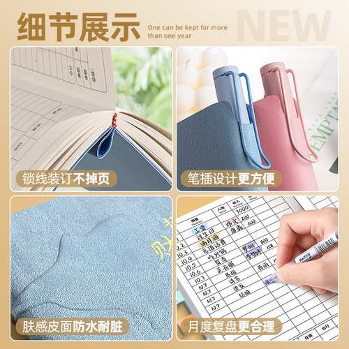 记账本家庭日常开销开支手帐明细账家用账本人情往来礼金每日生活理财记账本子流水账本账单工作笔记本2026年 - 图3