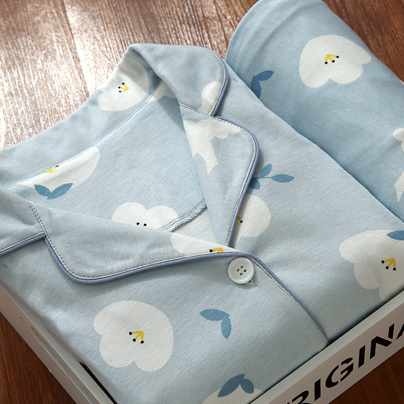 咕羊羊月子服春秋季纯棉孕妇10睡衣 咕羊羊家居服套装