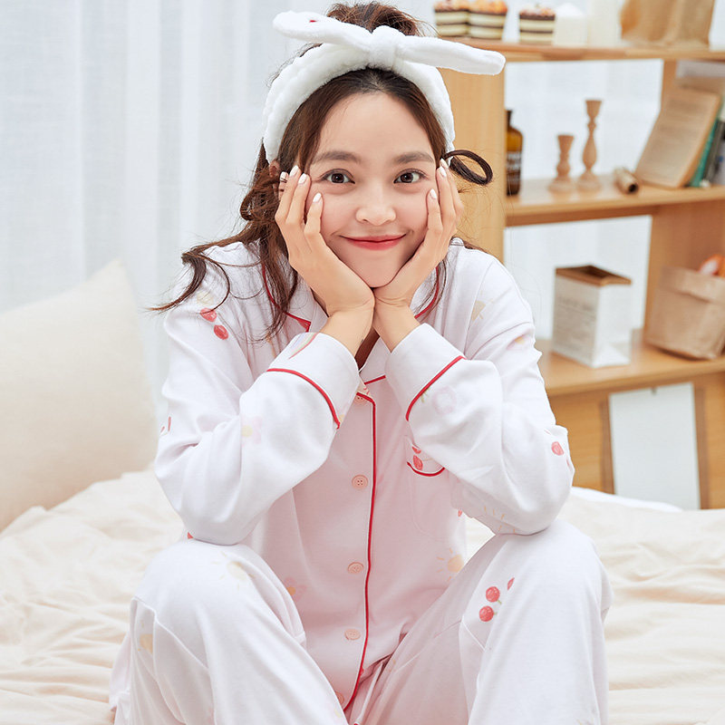 咕羊羊月子服春秋纯棉孕妇时尚睡衣 咕羊羊家居服套装