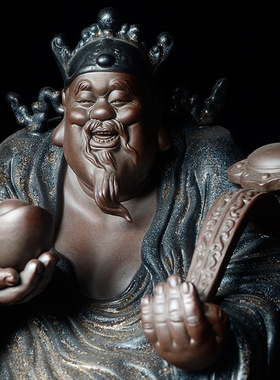 佛像大师手工雕塑仿古风财神爷