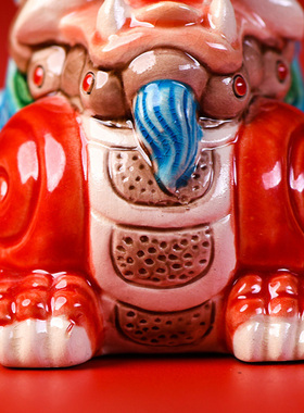 正宗台湾汽车招财貔貅金蟾交趾陶