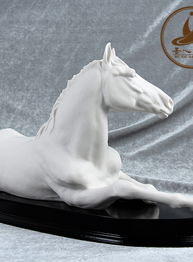 德化陶瓷手工雕塑宁静致远摆件