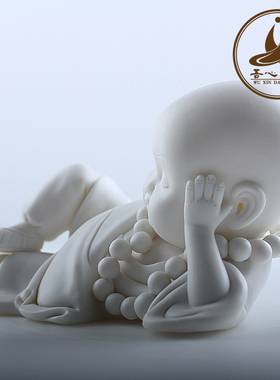 德化大师小摆件白瓷雕塑手工艺品